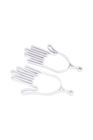 Geeksen Golf Eldiven Tutucu Abs Malzeme Eldiven Şekli Koruyucu Ve Kurutucu Aksesuar Beyaz, 2 Adet Beyaz