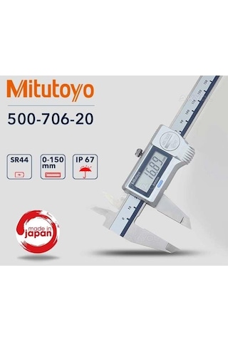 Mitutoyo Su Geçirmez Ip67 Dijital Kumpas 500-706-11