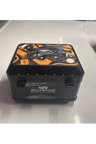 90 Lt Siyah Baskılı Thru Box Siyah