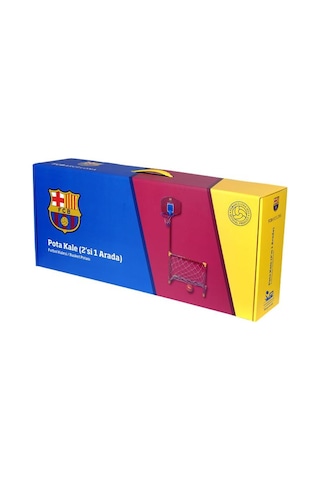 Matrax Oyuncak Fcbarcelona Pota Kale 2si 1 Arada - Futbol Kalesi / Basket Potası