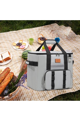 Dolıty Serin Çanta Yetişkinler Sıcak Soğuk Gıda Termal Gri Gri
