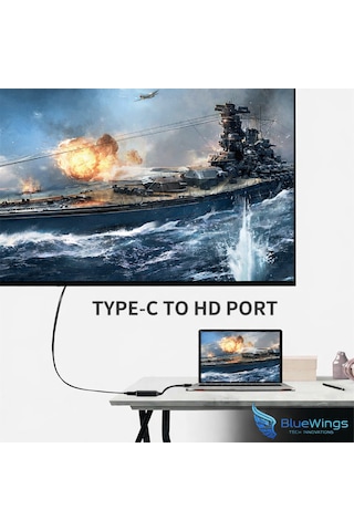 4k Ultra Hd Usb c To Hdmı Dönüştürücü Adaptör Type Görüntü Aktarıcı Kablo Thunderbolt 3 4 Uyumlu Apple Macbook Laptop Telefon Ve Tablet Için
