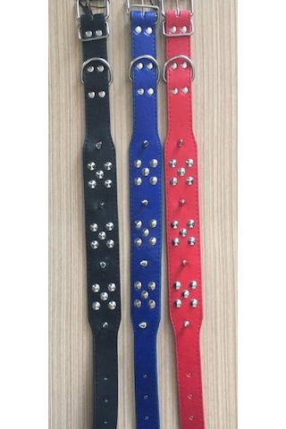 Cadopet Ayarlanabilir Köpek Boyun Tasması Çok Renkli 3 x 60 CM Siyah M - L