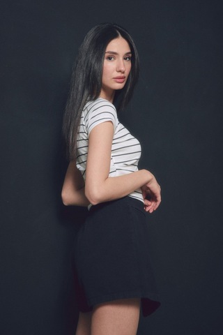 Fullamoda Gabardin Yandan Fermuarlı Şort Etek- Siyah 24YGB7114202576-Siyah