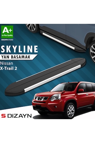 S-dizayn Nissan X-trail T31 Skyline Aluminyum Yan Basamak 173 Cm 2007-2014 A+ Kalite