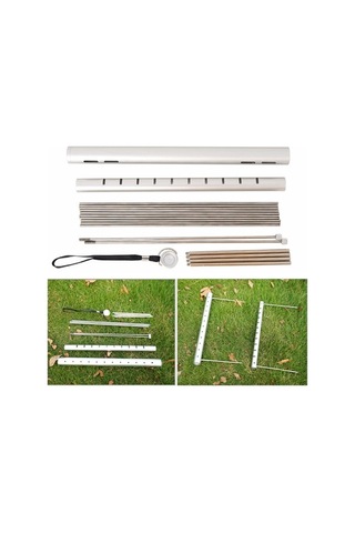 Tongxida Pratik Çelik Mangal Aleti: Taşınabilir Bbq Izgarası, Ev Ve Dış Mekan Kullanıma Uygun, Kolay Montajlı Karbon Mangal Se Gümüş