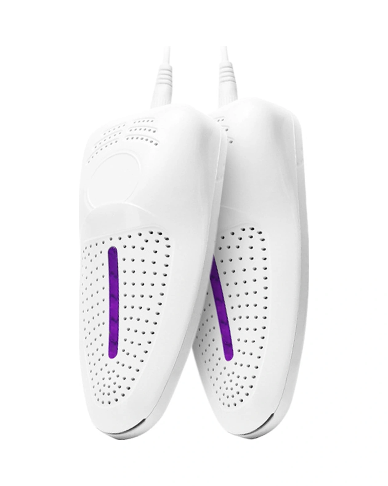Dofolink Ev İçi Plastik Ayakkabı Kurutucu - Usb Şarjlı, Mor Işık Ve 360 Tam Yönlü Kurutma, Koku Giderici, 45-65 C Sabit Sıcaklık Beyaz