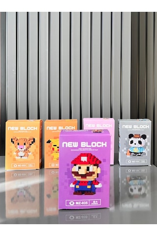 New Block Bricks 3d Puzzle Yapı Blokları Seti -super Mario