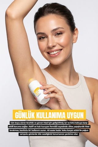 Deodorizing Roll On Terleme Önleyici Koltuk Altı Roll On Sarı 75 Ml