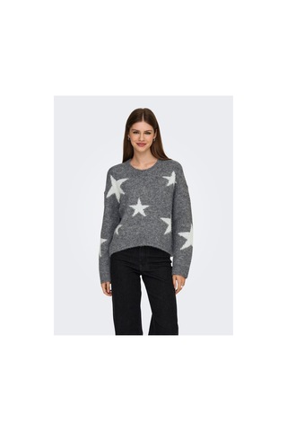 Only Onlazu Ls Star O-neck Knt Gri