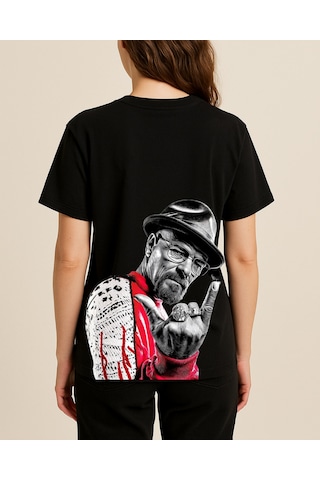 Hugo Boss Heisenberg Baskılı T-shirt Siyah
