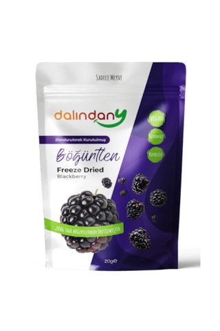Freeze Dried Böğürtlen Dilimleri 10'lu Paket 20 G