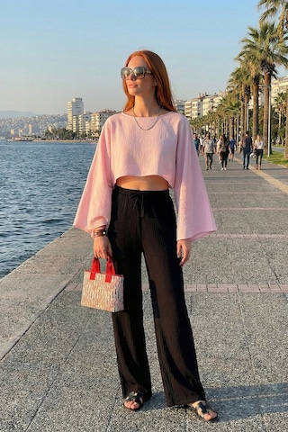 Lela Bayan Pantolon 668yp5540 Siyah Siyah