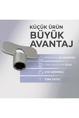 Radyatör Purjör Anahtarı Petek Havlupan Hava Alma Ve Purjör Açm
