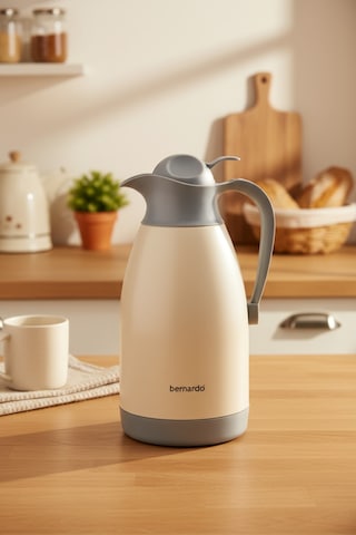 Bernardo Grandio Çelik Termos Krem 2 Litre Krem