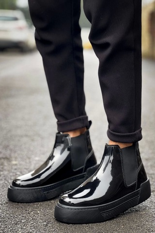 Ch069 Rrt Harmany Erkek Bot Sıyah Çok Renkli