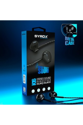 Syrox K16 Ekstra Bas Stereo Kulak İçi Kulaklık