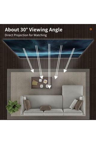 Symbee 100 İnç 16:9 Taşınabilir Metal Işık Direnci Ekran - Çift Taraflı Yapıştırıcı İle, Delme Yok, Katlanabilir Projeksiyon Ekranı