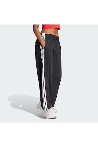 Adidas Essentials 3-stripes Lifestyle Woven Kadın Paraşüt Pantolon Je1306 Siyah