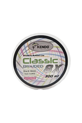 Kendo Classic 8x 300m Multicolor Örgü İp 0.20mm