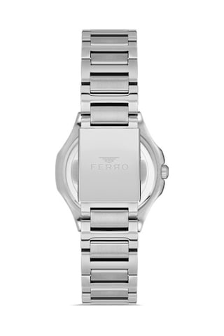 Ferro Quartz Çelik Gri 32 Mm Kadın Kol Saati Gri - Kırmızı