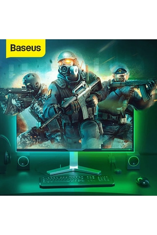 Game Light Rgb 5050 Esnek Oyuncu Pc Led Şerit Işık 5W1 5 M Siyah
