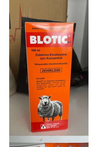 Blotıc 500 Ml Koyun,sığır, Kedi Ve Köpek Pit Pire Kene Blotıc 500 Ml Koyun,sığır, Kedi Ve Köpek Pit Pire Kene