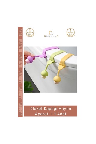 Klozet Banyo Tuvalet Mantar Tasarım Ergonomik Temassız Kaldırma Klozet Kapağı Hijyen Aparatı - 1 Ad Çok Renkli