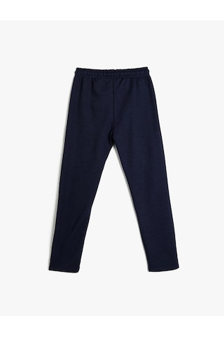Koton Basic Pantolon Beli Lastikli Bağlamalı Cep Detaylı Lacivert 5wkg40148ak Lacivert
