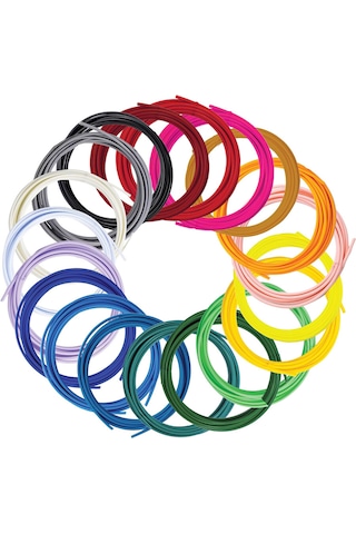 3doodler Flow Refill 20 Renk Yedek Filament Set - 1.75mm, Pla 20pcs