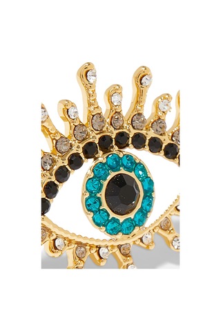 Crystal Eye Yüzük, Altın Ton, Kristalli Gold