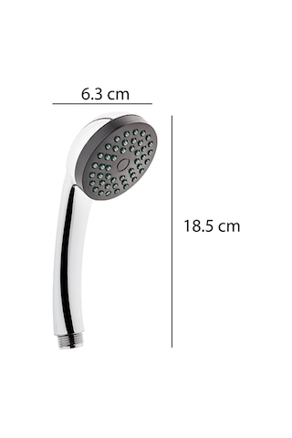 Pera Caprice Duş Başlığı + L Mafsal + Siyah Duş Hortumu Duş Takımı Duş Seti Diğer
