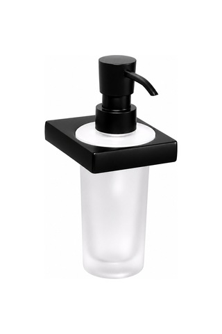 Flat Sıvı Sabunluk Mat Siyah Ba1019 006 Al6-c1