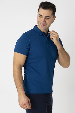 Crozwise Waffle Polo Yaka Tişört Sax 7150-17