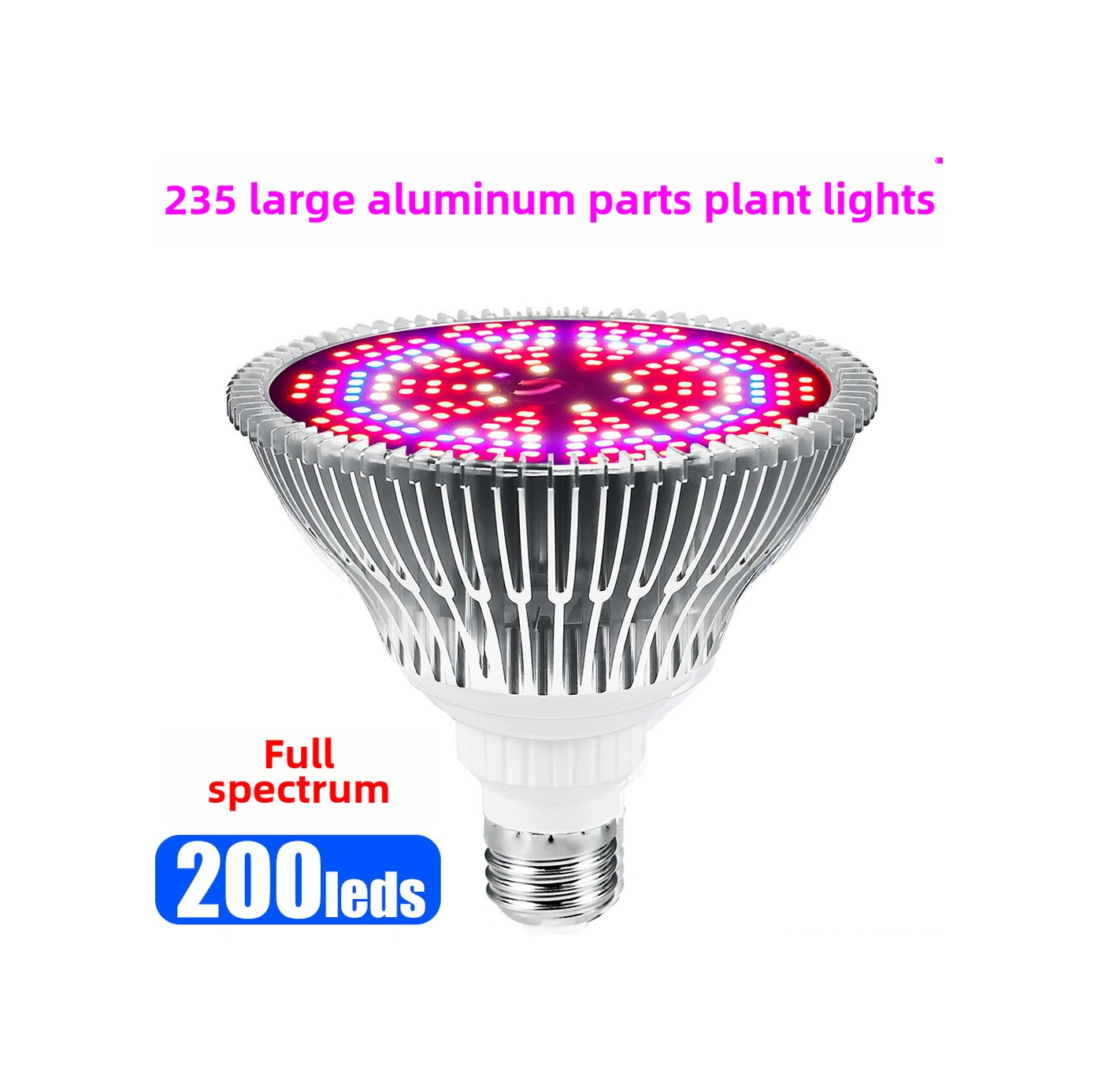 Moveevo E27 Ampul Bitki Büyüme Lambası 150w 200 Led Tam Spektrumlu Sebze Çiçek Bakımı Işığı 85-265v Diğer