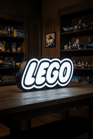 Lego Tasarımlı Dekoratif Aydınlatma Gece Lambası 25x12cm Çok Renkli