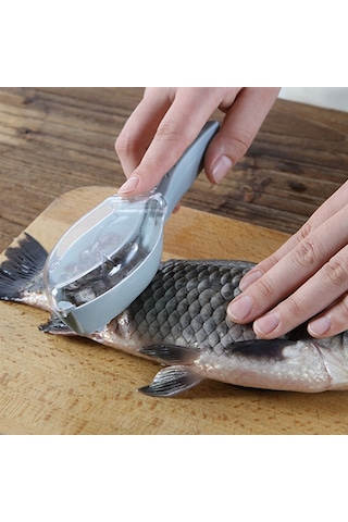 Cbtx 3 Parça Ct1682 Kalınlaştırılmış Plastik Balık Pulları Çekme Makinası Kapaklı Mavi