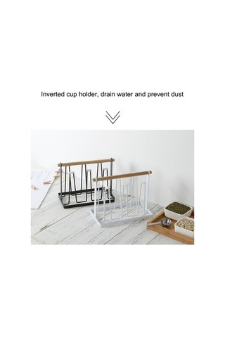 Dancemonkey Demir Mutfak Bardaklık Drenaj Rafı Bronz Renk Pratik Saklama Çok Renkli