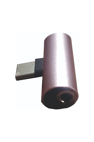 Type-c To Aux Ve Şarj Çevirici Adaptör Qtop 4485 Rosegold