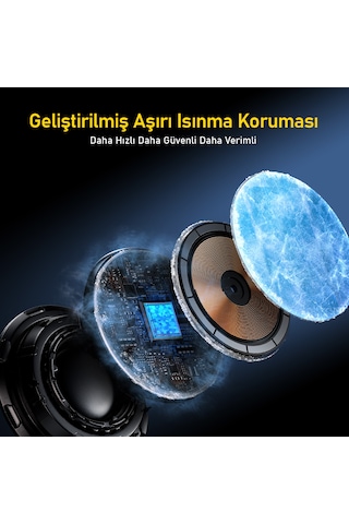 Aohi Superauto Araç İçi Şarjı, 15w Hızlı Şarj Aleti, Siyah