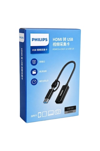 Philips Swr1650f/93 Hdmı To Usb-c / Usb 3.0 4k Ultra Hd Görüntü Yakalama Kartı-217228