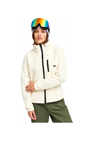 Roxy Alabama Full Zip Solid Kadın Polar-erjft05100 Kırık Beyaz