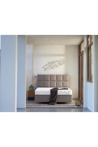 Tek Kişilik Lüks Ergonomik Visco Yaysız Yatak 90x200cm Niron Star