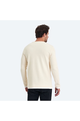 The Crow BRUCE WILLIS Erkek Ekru Sweatshirt