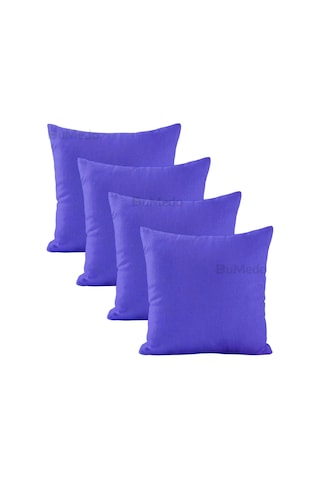 Dekoratif 4'lü Kırlent Yastık Kılıfı Seti - 42 X 42 Cm - Mavi