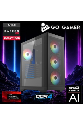 Go Gamer E772D i9-14900KF 32 GB 2 TB SSD RX9060XT 16 GB 27" Free Dos Oem Paket Masaüstü Oyuncu Bilgisayarı
