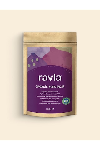 Ravla Organik Kuru İncir - 500g 500 G