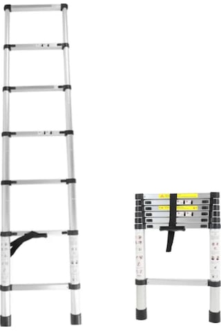 Ebax 2,00mt 7 Basamaklı Teleskopik Merdiven
