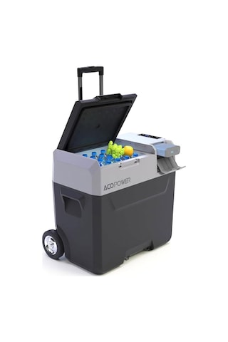 Px50 12/24/220volt 50litre Kompresörlü Tekerlekli Outdoor Oto Buzdolabı Akü Dahil Değildir