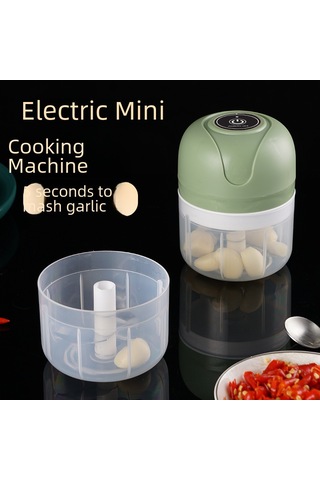 Teltree Mini Sürekli Akıllı Zeytinyağlı Sarımsak Dilimleyici - 100ml 4 Bıçaklı, Kablosuz, Mutfak Aleti, Ticari Ve Ev Kullanıma Uygun Diğer